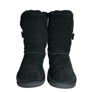 UGG Tall Black Suede Boots size 9